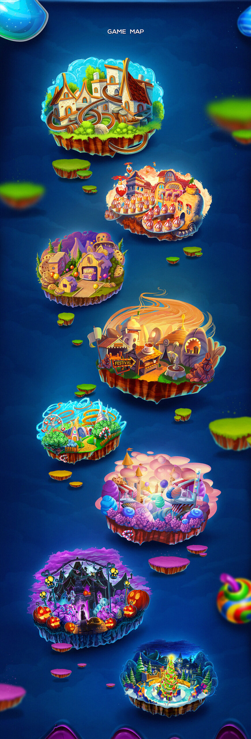 Candy Cruise game map design