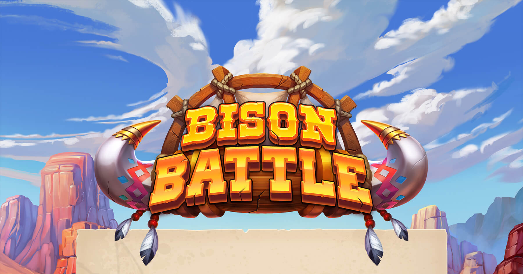 Bison Battle slot art
