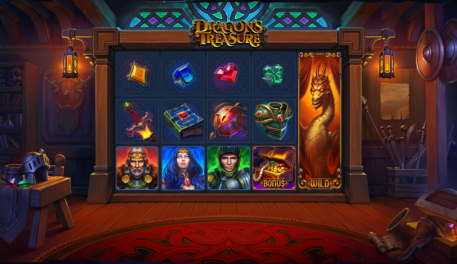 Dragons Treasure slot machine art