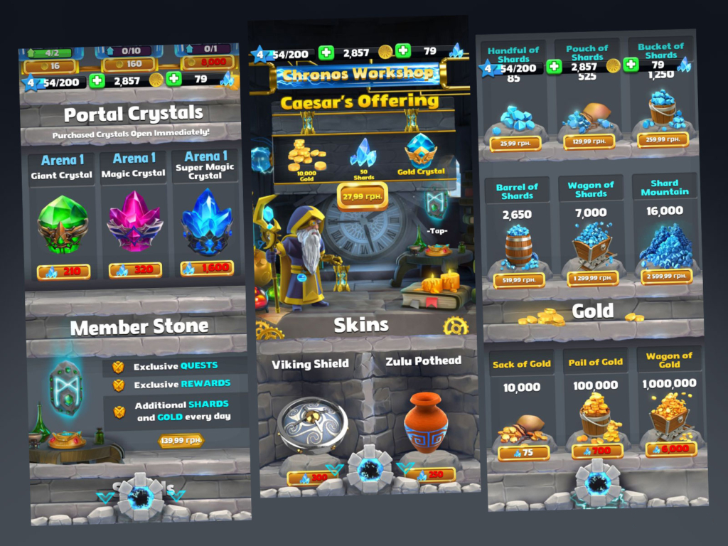 mobile game ui design