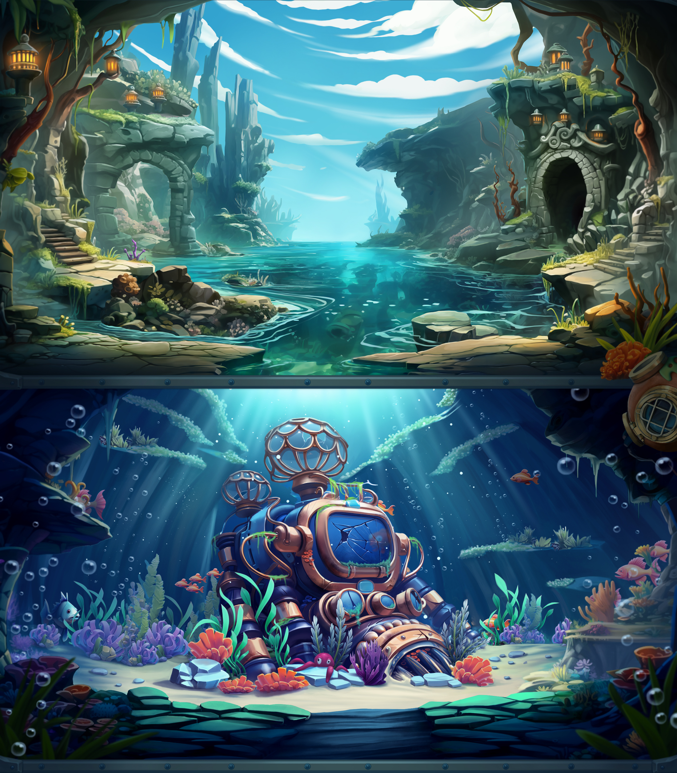 Coral Quest slot background