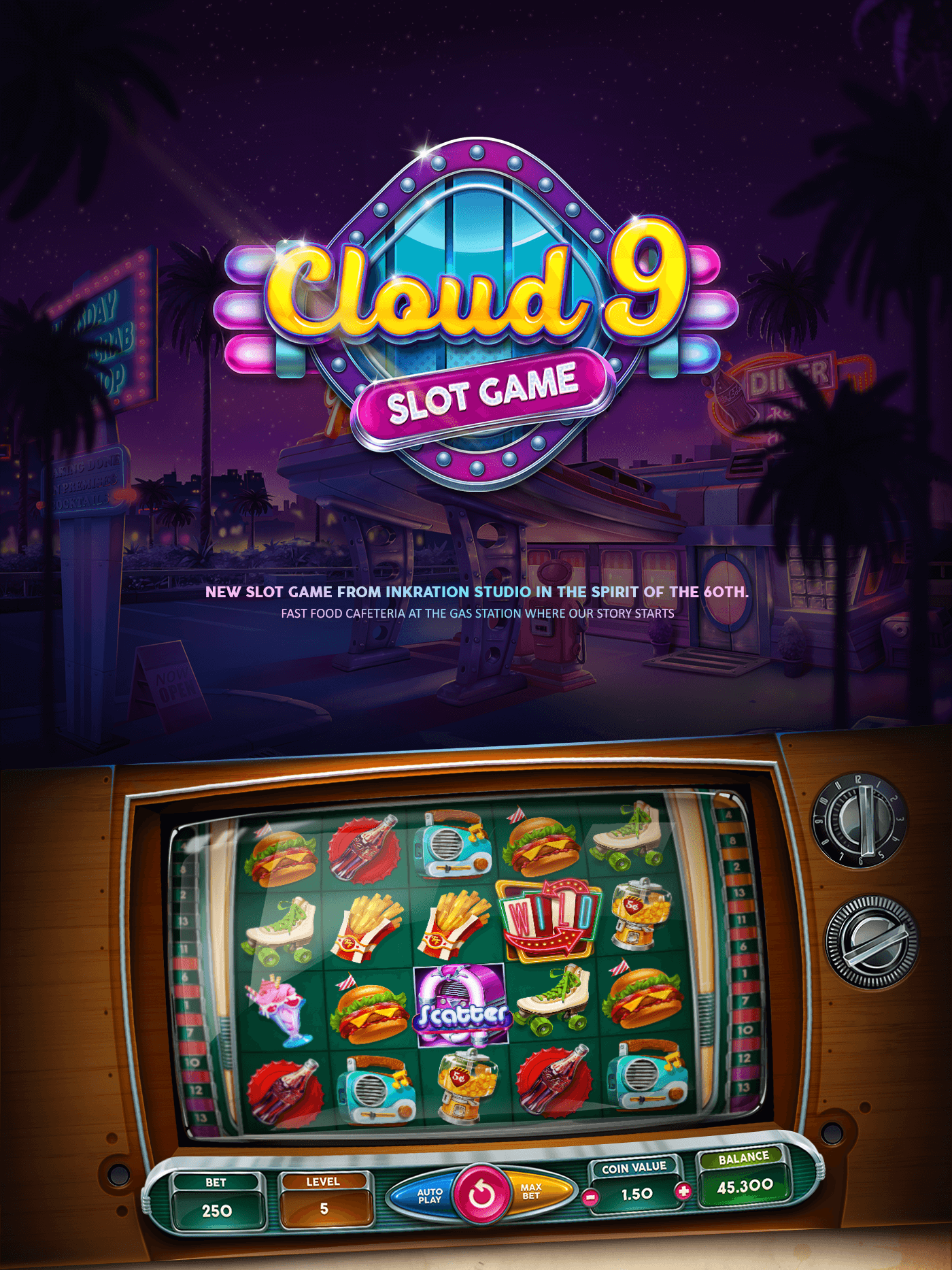 Cloud 9 slot machine art