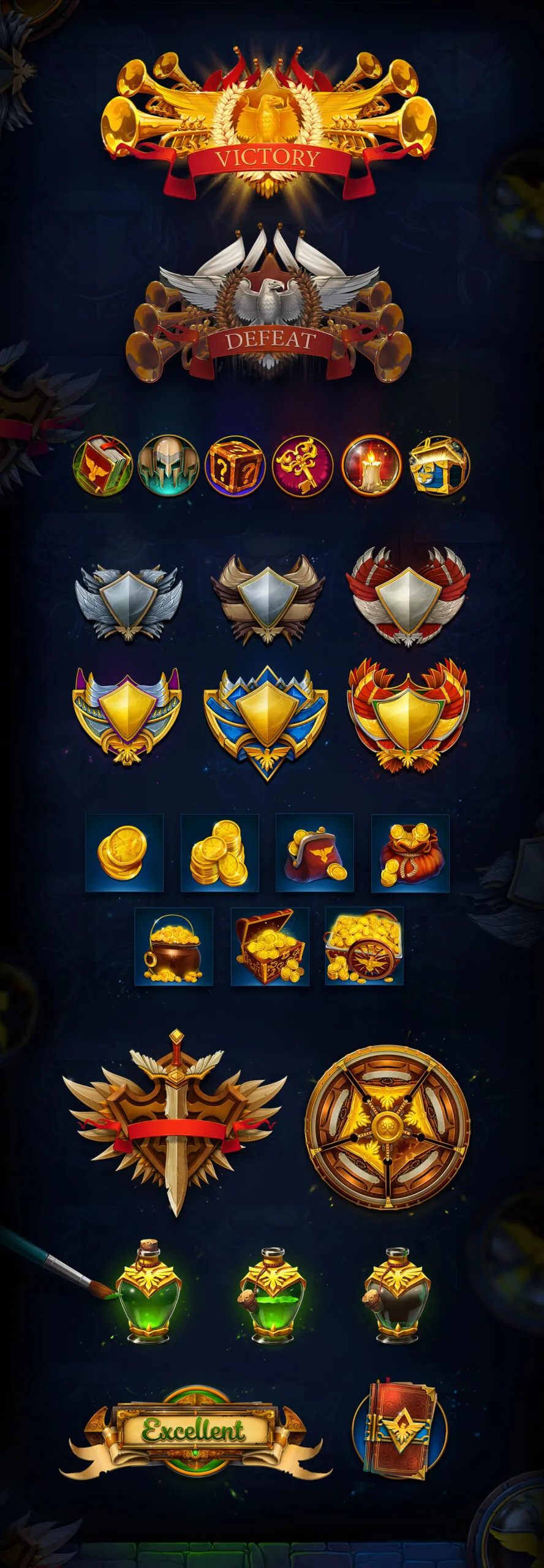 Learn for Glory game ui elements