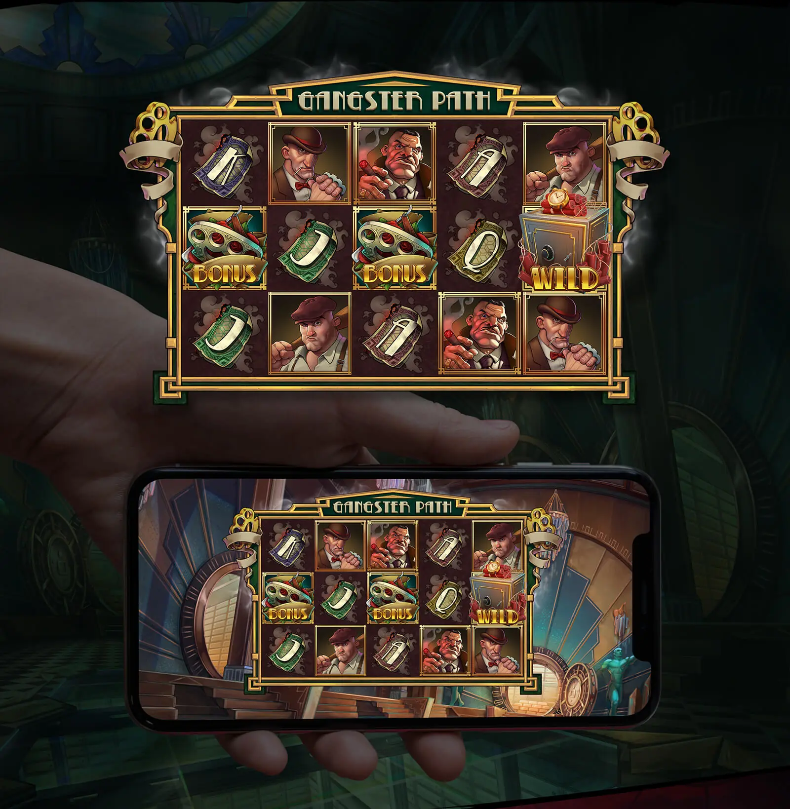 Path of Gangster slot machine art