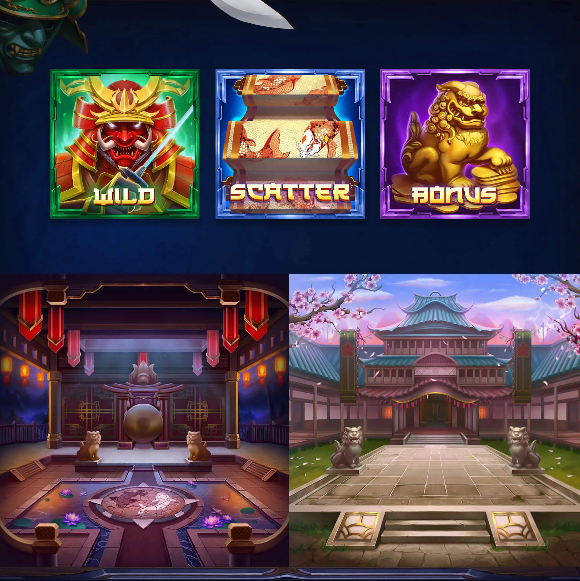 Secrets Of Samurai slot art